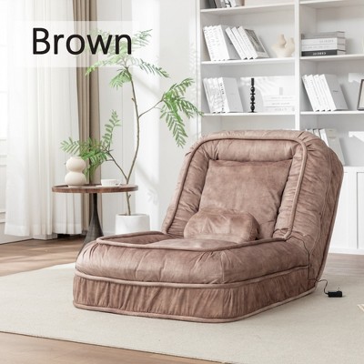 Hrinhom 70.5"W Adjustable Sofa Bed with Massage Pillows