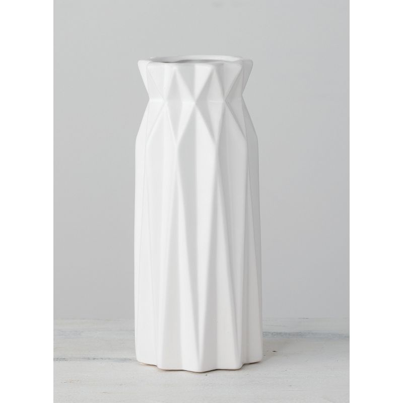 Sullivans Origami White Decorative Vase, 1 of 5