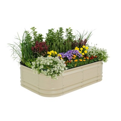Vego Garden 6-in-1 Modular Rectangular Metal Outdoor Raised Garden Bed Kit 42"x60"x17"