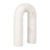 Sagebrook Home 8" Arched Marble Sculpture - White Horseshoe Shaped Decorative Table Accent for Home or Office - Contemporary Decor - Great Gift Idea - 2 of 4