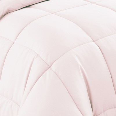 Pale Pink Full Microfiber Reversible Comforter