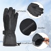 Solaris Waterproof Winter Gloves with Card Pocket, Warm Cozy 3M Thinsulate Ski Gloves for Snowboarding, Shoveling & Outdoor Sports, Gift Idea - 3 of 4