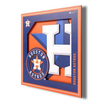 MLB Houston Astros 3D Logo Series Wall Art - 12"x12"