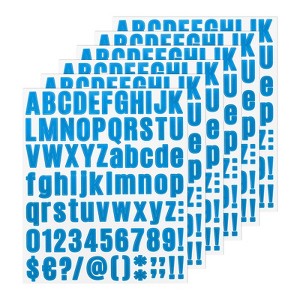 Unique Bargains Vinyl Self Adhesive Waterproof Durable Mailbox Numbers Stickers 8 Sheets - 1 of 4
