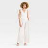 Women's Linen Wrap Vest - Future Collective - 3 of 3