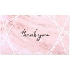 Pipilo Press 100 Pack Appointment Reminder Cards, Marble and Rose Gold Foil Design (3.5 x 2 In) - 3 of 4