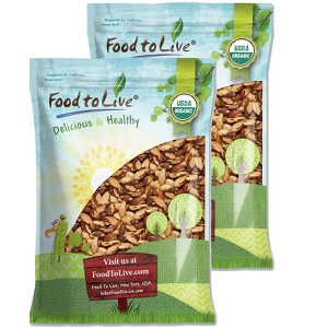 Organic Dry Roasted Brazil Nuts with Himalayan Salt - Non-GMO, Oven Roasted, Lightly Salted, No Oil Added, Vegan, Kosher - 1 of 4