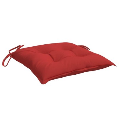 vidaXL Durable Chair Cushions 6 Pack - 19.7"x19.7"x2.8" Oxford Fabric in Vibrant Red - Outdoor and Indoor Use