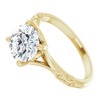 Pompeii3 3Ct Moissanite Vintage Engagement Solitaire Ring 14k White Yellow or Rose Gold - 2 of 4