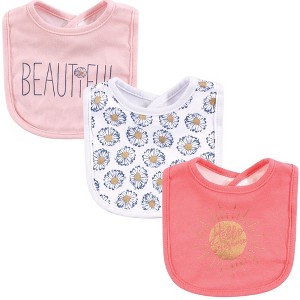 Yoga Sprout Baby Girl Cotton Bandana Bibs 3pk, Hello Sunshine, One Size - 1 of 1
