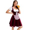 Women's Velvet Knee-Length Mock Three-Piece Mini Dress for Party - 3 of 4