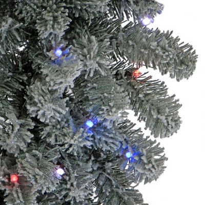 30" Sheffield Spruce Artificial Winter Wreath with LED Twinkly Lights