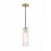 Mitzi Skye 1 - Light Pendant in  Aged Brass Clear Crackle Shade - 4 of 4