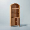 Grooved Wood Arch Bookcase Cabinet - Hearth & Hand™ with Magnolia - 4 of 4