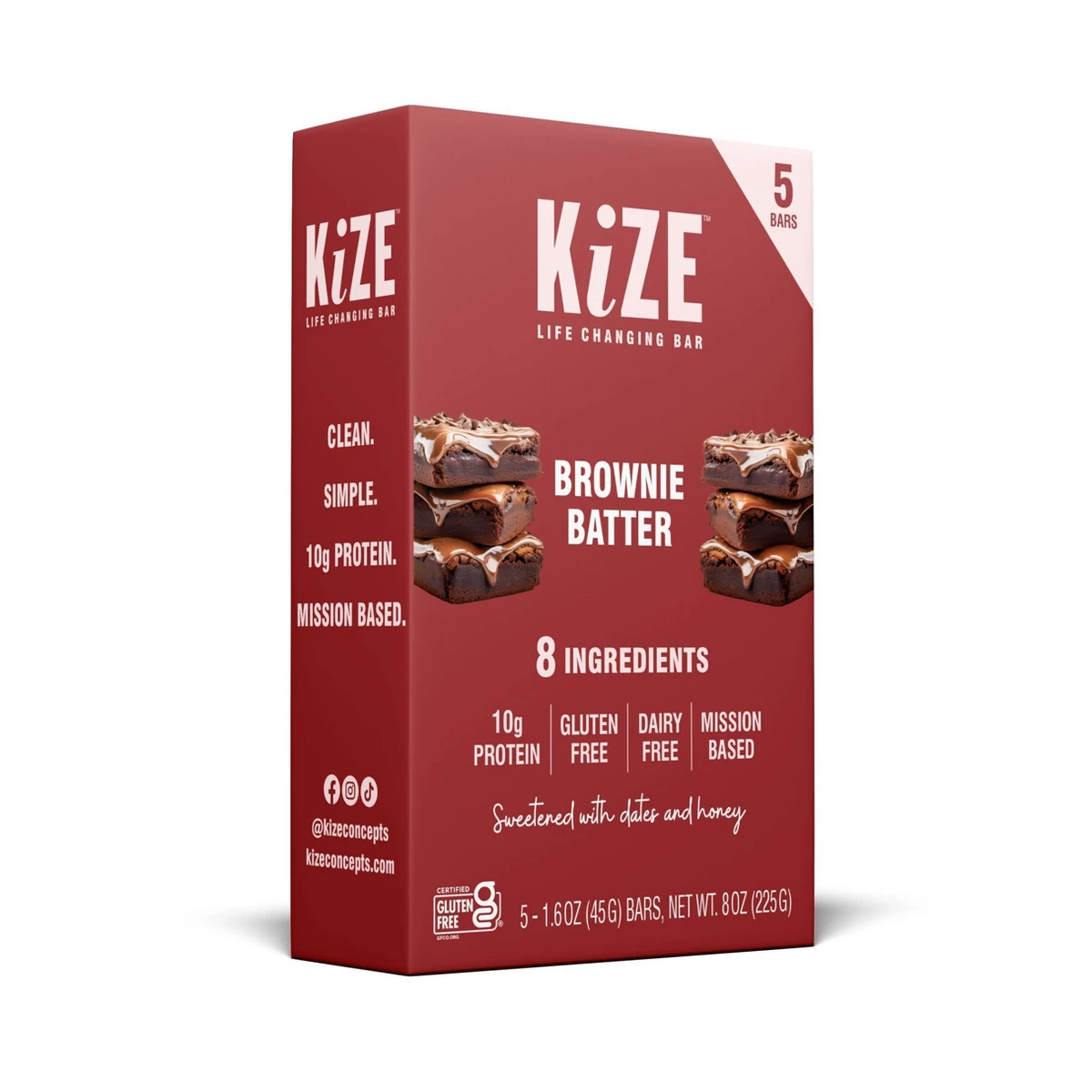 KiZE Brownie Batter 5-count value pack — product image
