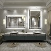 Apmir Super Bright Front & Back LED Lighted Anti-Fog Aluminum Alloy Framed Tempered Glass Bathroom/Vanity Mirror with ETL & 3-Year Warranty - 3 of 4