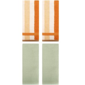REGALWOVEN 4 Pcs Bathroom Hotel and Spa Waffle Cotton Hand Towels - 1 of 4