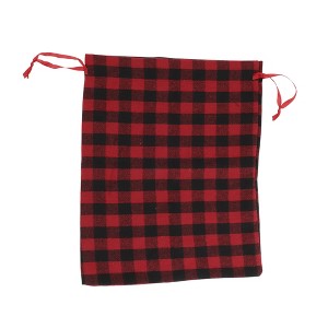 Unique Bargains Plaid Drawstring Bag 1 Pc - 1 of 4