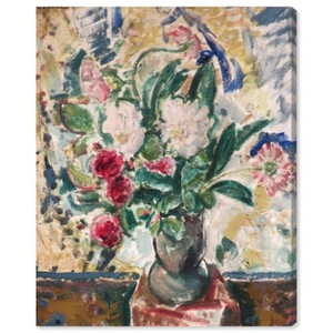 Art Remedy Alfred Henry Maurer - Flowers in a Vase Vintage Classic Roses Wall Art Unframed - 1 of 4