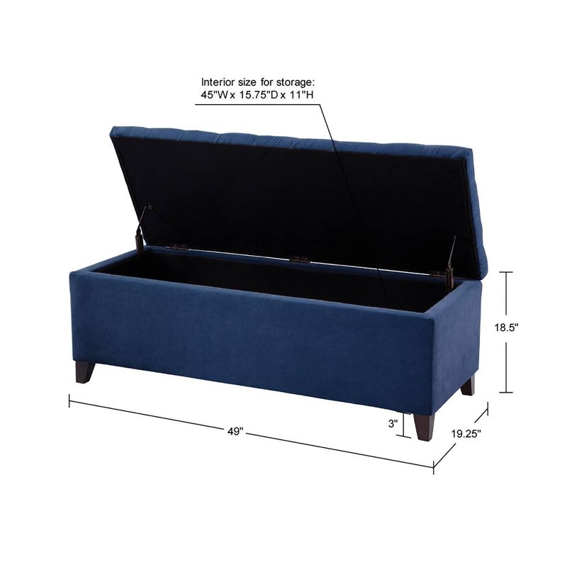 Tufted Top Storage Bench, 6 of 9