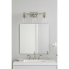 Sunset Lighting Riella 3 Light Vanity With Clear Seeded Glass Bright Satin Nickel - 3 of 3