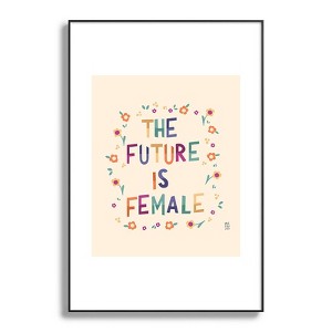 Valeria Frustaci The future is female Metal Framed Art Print - Deny Desings - 1 of 3