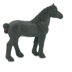 Collectible Wildlife Gifts | Percheron Horse, Hard Rubber, Hand Painted, Realistic, Model,  Toy,  Educational, Gift,    2 1/2"    F7016 B97 - 1 of 4