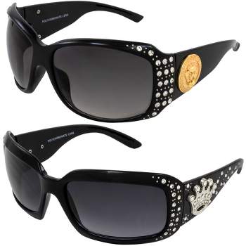 2 Pairs of Global Vision Eyewear Lioness Assortment Women's Fashion Sunglasses