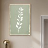 Art Remedy Linen Leaf Screen II Minimalistic Botanical and Floral Art Prints Framed - 2 of 4