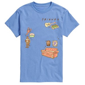 Men's - Friends - Couch and Icons Short Sleeve Graphic T-Shirt - 1 of 4