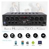 Pyle PTA62BT 750 Watt 6 Channel Compact Wireless Bluetooth Home Audio Amplifier Stereo Receiver Sound System with Microphone Inputs and Remote Control - 3 of 4
