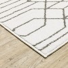 Oriental Weavers Montecito 4158W White/ Grey Indoor Area Rug - 2'3" x 7'6" - 3 of 4