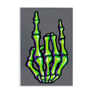 Stupell Industries Rock On Skeleton Hand Wall Plaque Art - 1 of 4