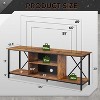 TV Stand for 55 65 Inch TV,Entainment Center with Storage, TV Console for Bedroom and Living Room, Rustic Brown - 4 of 4