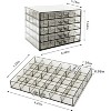 5-Drawer Acrylic Jewelry Organizer with 120 Grids, Clear Grey Storage Box for Earrings, Rings, Bracelets and Necklaces - 2 of 4