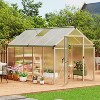 GustoWave Easy To Assemble Walk-In Aluminum Greenhouse In Black. (Upgraded Handle Version) - 4 of 4