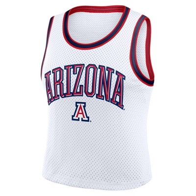 NCAA Arizona Wildcats Women's White Cropped Jersey