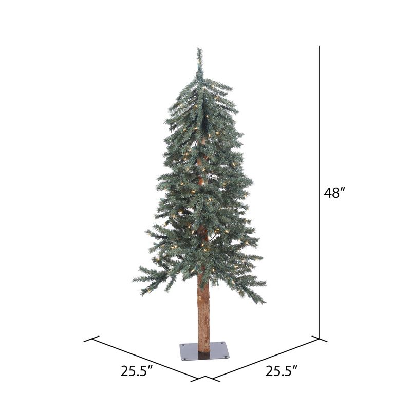 Vickerman Natural Bark Alpine Artificial Christmas Tree, 3 of 6