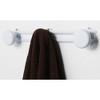 Evideco French Home Goods Wall-Mounted 3-Hook Rail Rack for Coats, Hats & Towels – Space-Saving Design, Ideal for Entryways, Bathrooms, or Bedrooms - 2 of 4