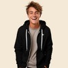 Dalix Cappuccino Embroidered Zip Hoodie Fleece Long Sleeve Pocket Warm Soft Mens - 3 of 4