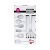 Gourmet Edge Home Kitchen Marble Finish Cooking Utensil Set, Grey (6-Piece Set) - 3 of 4