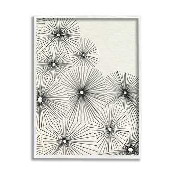 Stupell Industries Contemporary Flowers Abstract Framed Giclee