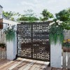 PexFix 72 in. x 47 in. Outdoor Privacy Rectangle Screen Galvanized Steel Panel Divider in Black - 2 of 4