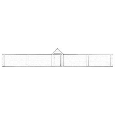 vidaXL Chicken Coop | Galvanized Steel Poultry House | Spacious Design | Water-Resistant & Durable - Ideal for Chickens, Hens, Ducks, and Geese