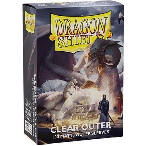 Dragon Shield Sleeves – Dragon Shield Matte Clear: Outer Sleeves 100 CT - MTG Card Sleeves are Smooth & Tough - Compatible with Pokemon & Magic The - 1 of 3