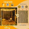 Ollny 200 LED Warm White Curtain Lights (Clear Cable, USB, 8 Modes, IP44 Waterproof) - 3 of 4