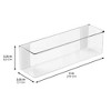 iDesign Adhesive Organizer Bin for Kitchen - Set of 4 - Clear - 4 of 4