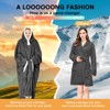 Inhand Gray Fuzzy Wearable Hoodie Blanket - Oversized Cozy Polyester Sweatshirt for Women, One Size Fits All - The Perfect Warm Gift - 2 of 4