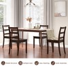 Tangkula Set of 4 Dining Chairs Ladder Back Armless Side Chair w/ Solid Rubber Wood Legs - 3 of 4