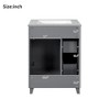 ChicFurnit 24 Inch Bathroom Vanity with Sink Freestanding Storage Cabinet with 2 Drawers and Soft Close Door for Bathroom, 18.3"*24"*34.3" - 4 of 4